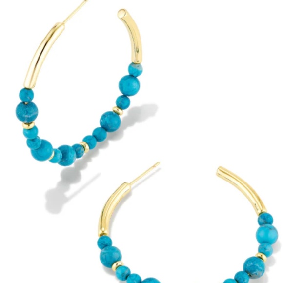 NEVER WORN Kendra Scott Jovie Beached Hoop Earrings - Picture 2 of 2